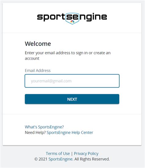 sports engine create an account